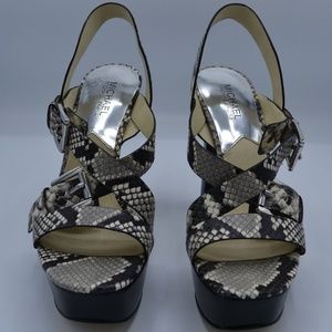 MICHAEL by Michael Kors - Josephine Platform - Leather Snake Print - 8.5M